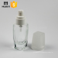 botella de base de líquido y loción de diseño único con fondo cuadrado de forma cuadrada